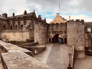Sterling Castle From Elevated Pathway Wallpaper