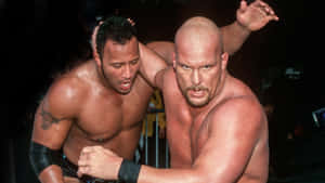 Steve Austin Dwayne Johnson Wwe Wallpaper