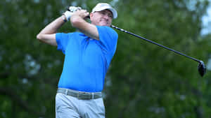 Steve Flesch Raising His Arms Wallpaper