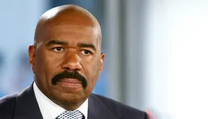 Steve Harvey Looking Towards The Right Wallpaper