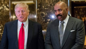 Steve Harvey Meeting With Donald Trump Wallpaper