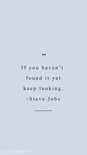 Steve Jobs Blue Aesthetic Quote Iphone Wallpaper