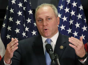 Steve Scalise Gesturing During Speech Wallpaper