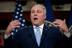 Steve Scalise Raising Both Hands Wallpaper