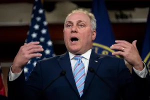 Steve Scalise Raising Both Hands Wallpaper