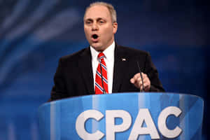 Steve Scalise Speaking In Cpac Wallpaper
