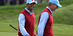 Steve Stricker And Tiger Woods Wallpaper