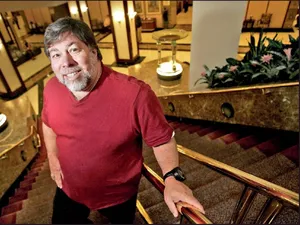 Steve Wozniak On Golden Stair Wallpaper