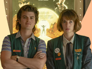 Steveand Robin Stranger Things Workplace Wallpaper