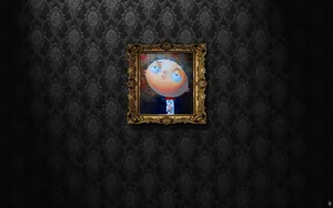 Stewie Griffin Framed Painting Wallpaper