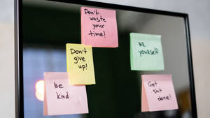 Sticky Note 4k Ultra Hd Motivational Wallpaper