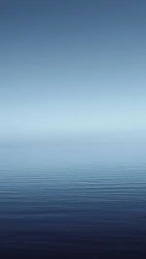 Still Blue Sea And Sky Wallpaper
