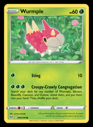 Sting Card Of Wurmple Wallpaper