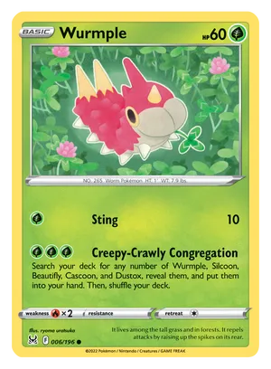 Sting Card Of Wurmple Wallpaper