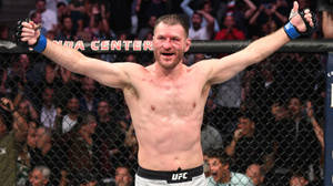 Stipe Miocic Celebrating Victory Wallpaper