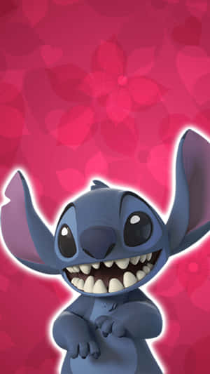 Stitch Valentines Day Celebration Wallpaper