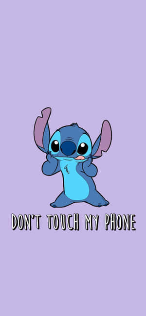 Stitch Warning Lock Screen Wallpaper