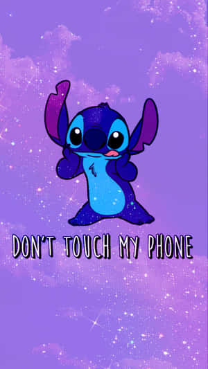 Stitch Warning Lock Screen Wallpaper