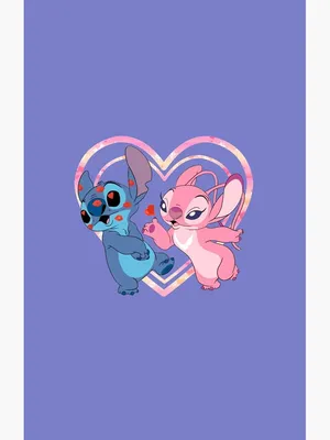 Stitchand Angel Heart Background Wallpaper