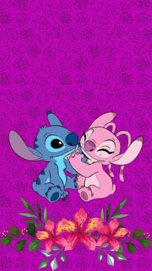 Stitchand Angel Romantic Moment Wallpaper