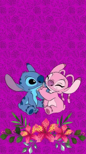 Stitchand Angel Romantic Moment Wallpaper