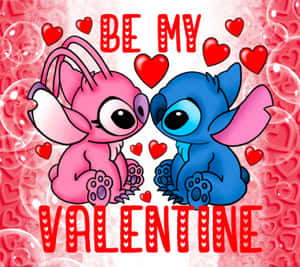 Stitchand Angel Valentines Day Wallpaper