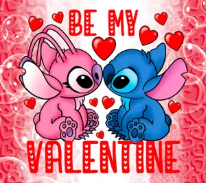 Stitchand Angel Valentines Day Wallpaper