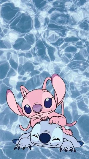 Stitchand Angel Water Background Wallpaper