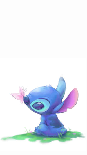 Stitchand Butterfly Valentines Day Wallpaper