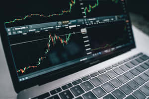 Stock Market Analysis Laptop Screen Wallpaper