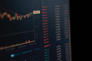Stock Market Monitoring Display Wallpaper