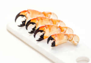 Stone Crab Claws Preparedon Plate Wallpaper