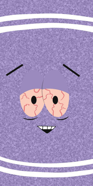 Stoned Purple Cartoon Wallpaper