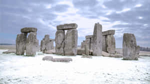 Stonehenge In Winter Season Wallpaper