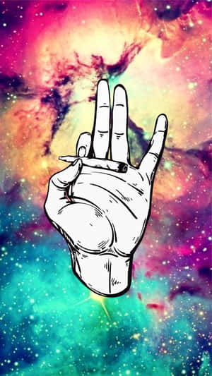 Stoner Hand Iphone Wallpaper