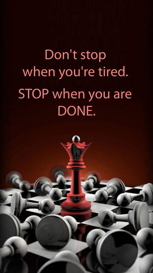 Stop When Done Encouraging Quotes Wallpaper