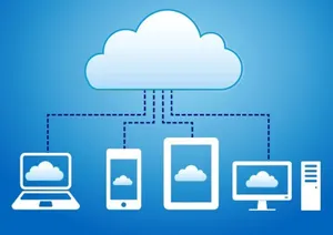Storage Cloud Connected To Devices Wallpaper