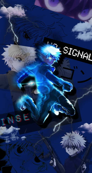 Storm Collage Killua Iphone Wallpaper