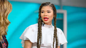 Storm Reid Interview Moment Wallpaper