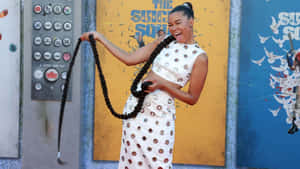 Storm Reid Laughingat Event Wallpaper