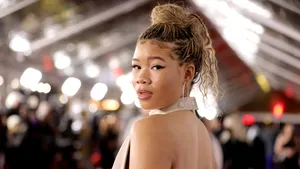 Storm Reid Red Carpet Glance Wallpaper
