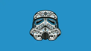 Stormtrooper Design Sugar Skull Wallpaper