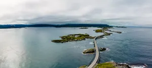 Storseisundet Bridge Atlantic Ocean Road Wallpaper