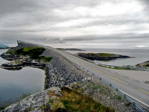 Storseisundet Bridge From The Side Wallpaper