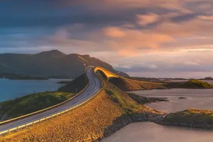 Storseisundet Bridge With Breathaking Views Wallpaper