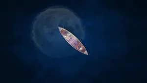 Stranded Boat Wallpaper