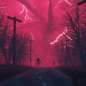 Stranger Things_ Upside Down Storm Wallpaper