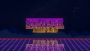 Stranger Things Vaporwave Aesthetic Wallpaper