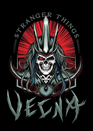 Stranger Things Vecna Skeleton Portrait Art Wallpaper