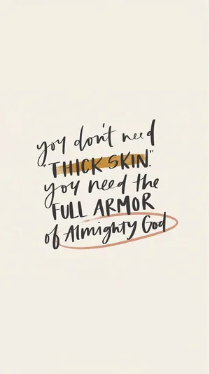 “strap On The Armor Of God” Wallpaper